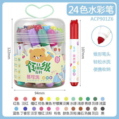 M&G Chenguang food grade easy washable cone head watercolor pen 24color - No:ACP901Z6