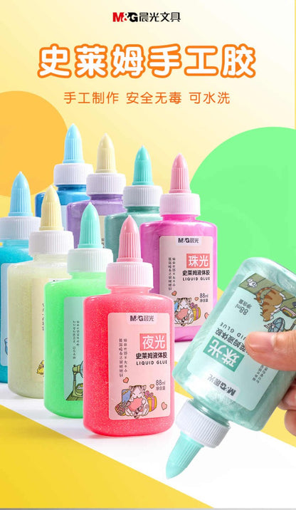 Chenguang Colored glitter large bottle of washable liquid - 88ml - 1pcs - No:AWG97062