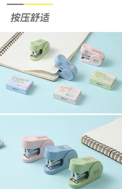 M&G Chenguang Sakura Mini Small Stapler with Staples - No: ABS916FE
