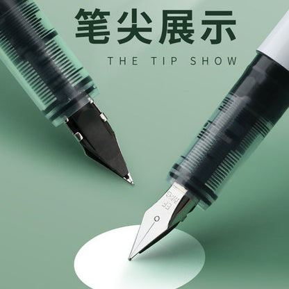Chenguang fountain straight liquid pen-free ink Blue EF-tip - 1pcs - No:AFPU0101