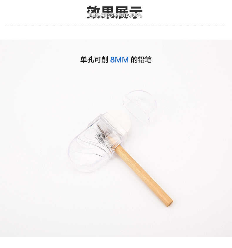M&G Transparent Rubber Material Rotating Pencil Sharpener - No:APSN1247