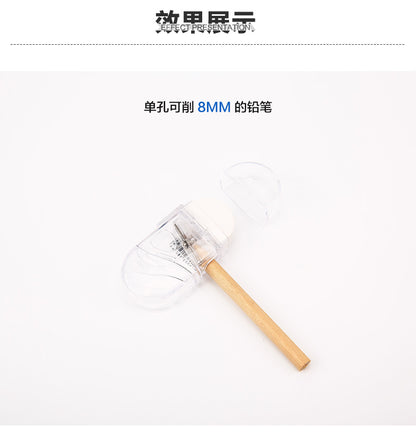 M&G Transparent Rubber Material Rotating Pencil Sharpener - No:APSN1247