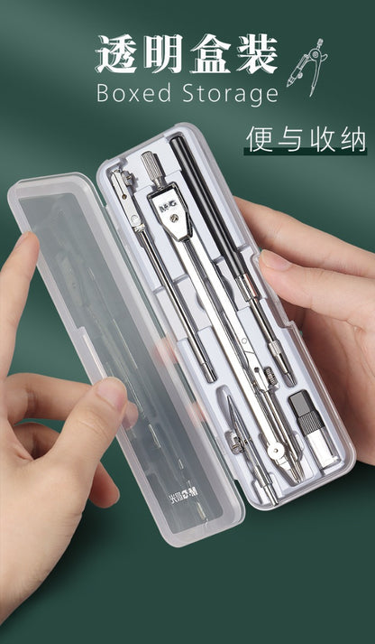 بوصلة M&amp;G Chenguang للطلاب لاختبار الرسم الاحترافي، مصنوعة من الفولاذ المقاوم للصدأ المعدني الخاص - 6 قطع - رقم: ACSN1373