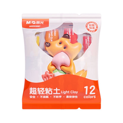 M&G Chenguang bagged plasticine clay set color clay kindergarten dedicated non-toxic 12colors - No:AKE039M7