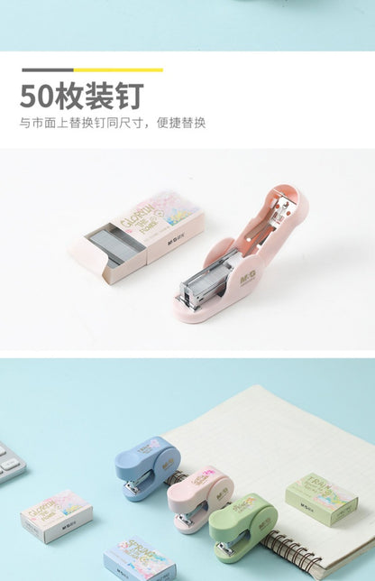 M&G Chenguang Sakura Mini Small Stapler with Staples - No: ABS916FE