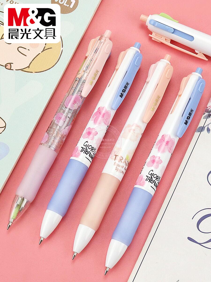 M&G Chenguang Sakura Four Color Ballpoint Pen 0.5 mm - No:ABP80322
