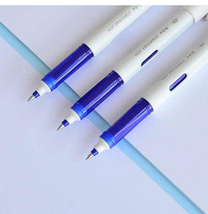 M&G Chenguang capsule replacement erasable gel pen With 3 refills blue 0.5mm - No:ARPU2001