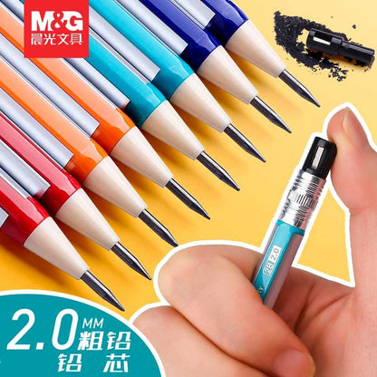 قلم رصاص ميكانيكي M&amp;G Chenguang 2B 2.0 ذو سن كبير مع مبراة مدمجة - قطعة واحدة - رقم المنتج: AMPV9301