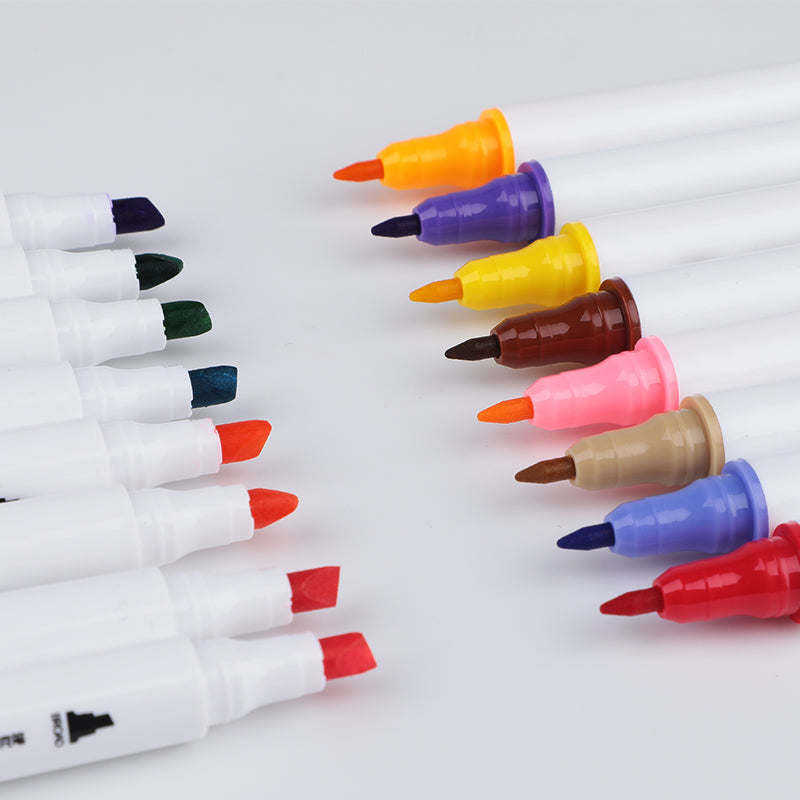 M&G Chenguang set of 36 colors double-headed thin rod markers fiber tib - No:ZPMV0703