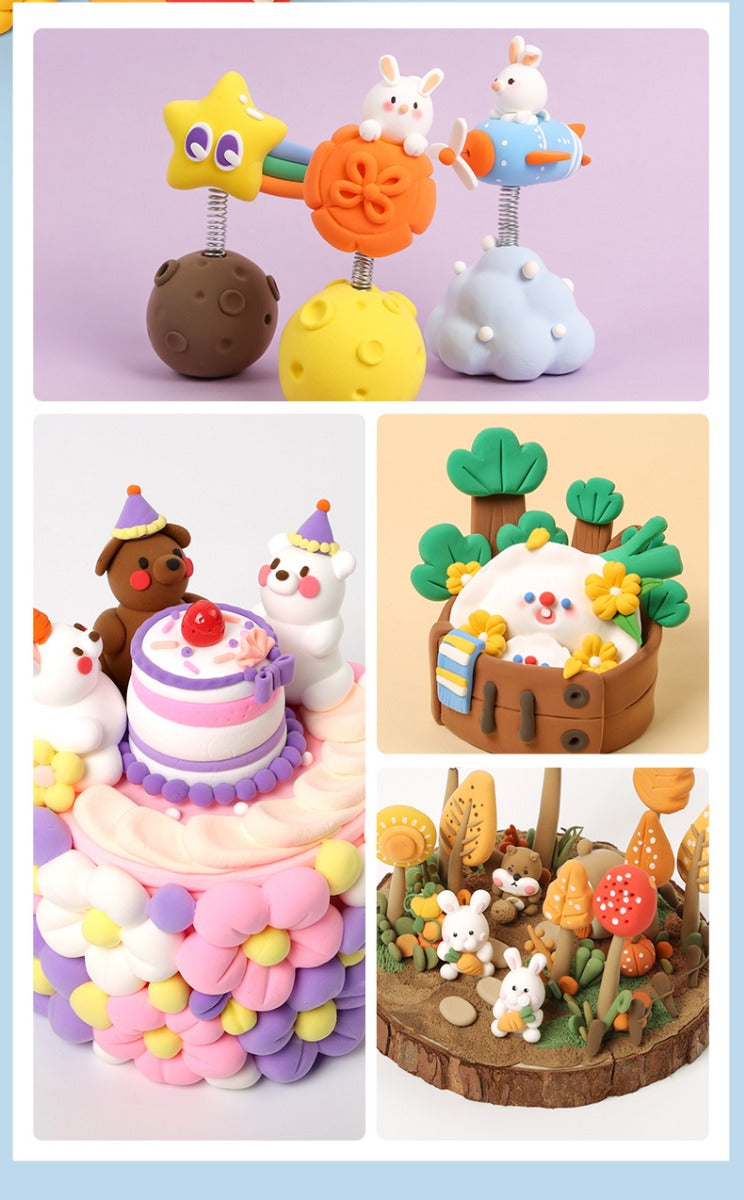 M&G Chenguang bagged plasticine clay set color clay kindergarten dedicated non-toxic 12colors - No:AKE039M7