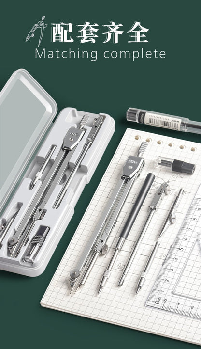 بوصلة M&amp;G Chenguang للطلاب لاختبار الرسم الاحترافي، مصنوعة من الفولاذ المقاوم للصدأ المعدني الخاص - 6 قطع - رقم: ACSN1373