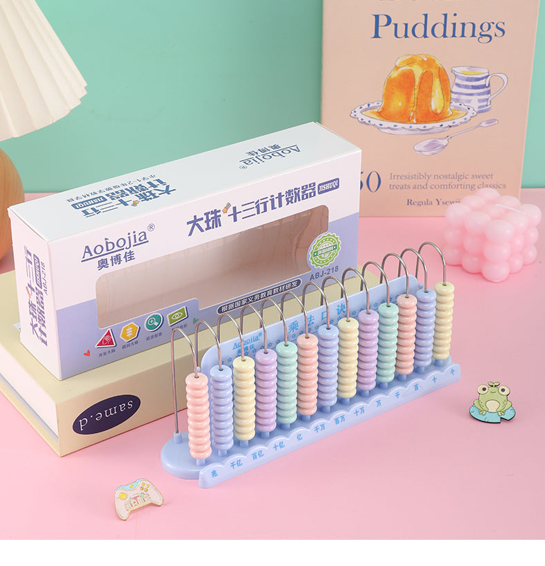 Thirteen-speed counter students use vertical large beads - No:ABJ-218