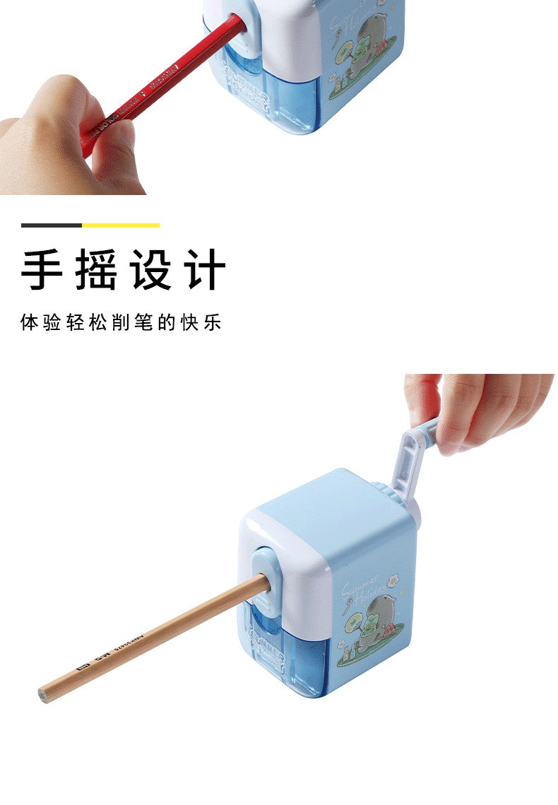 M&G Chenguang Guagua Summer Camp Pencil Desk Sharpener, Vibrant Design with Reliable Blade forPencils- No:APS906U6