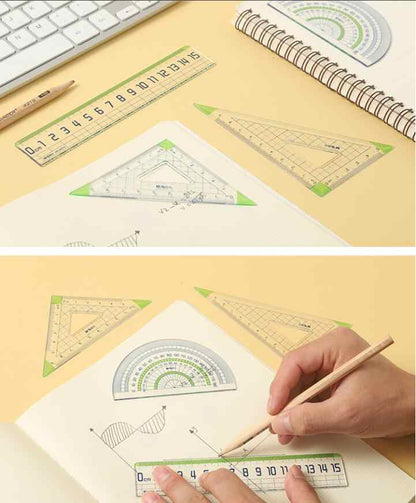 M&G Chenguang wavy ruler 15cm morning light triangle ruler large - No:ARL960S0