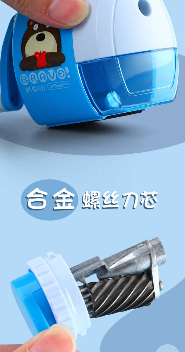 M&G Chenguang hand-shaking Mengguo Bear pencil sharpener - No:APS90681