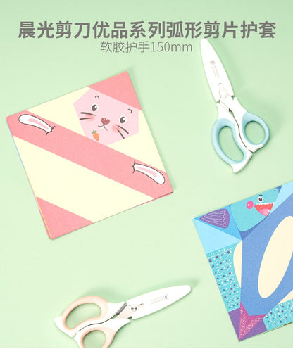 مقص M&amp;G Chenguang لقص الورق، مقص ممتاز منحني 150 مم - رقم: ASS913Q3