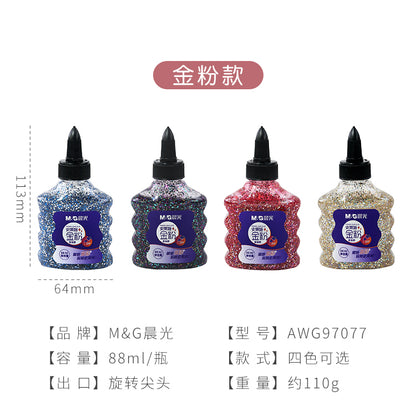 M&G Bottle Glitter glue - 88ml - No:AWG97077 - 1pcs