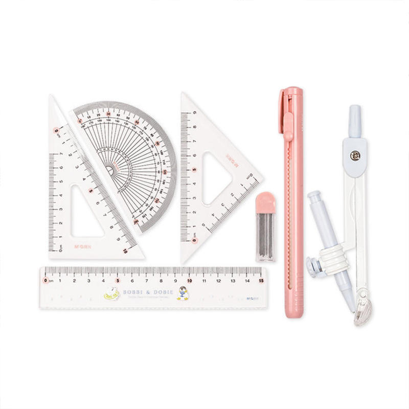 مجموعة أدوات صيفية من إم آند جي تشنغوانغ، تتضمن مسطرة وبوصلة 7 في 1 - رقم المنتج: ACS908B6