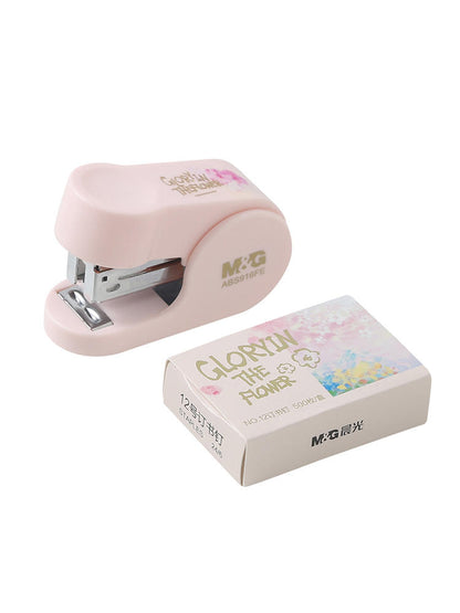 M&G Chenguang Sakura Mini Small Stapler with Staples - No: ABS916FE