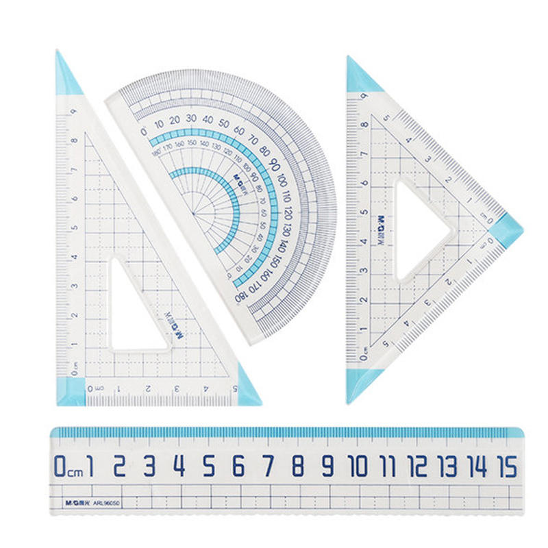 M&G Chenguang wavy ruler 15cm morning light triangle ruler large - No:ARL960S0