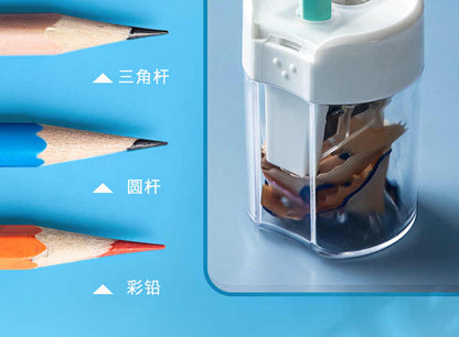 M&G Chenguang Double Hole Children's Pencil Sharpener Large Tank - 1pcs - No:APS912D4