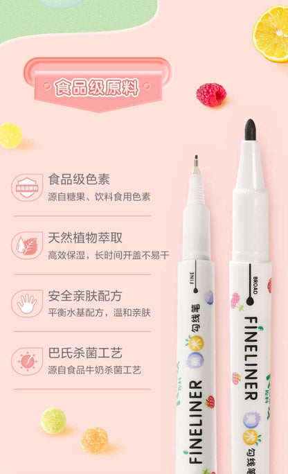 M&G Chenguang hook line pen art special 2 heads - Black - No:ACP901Y1