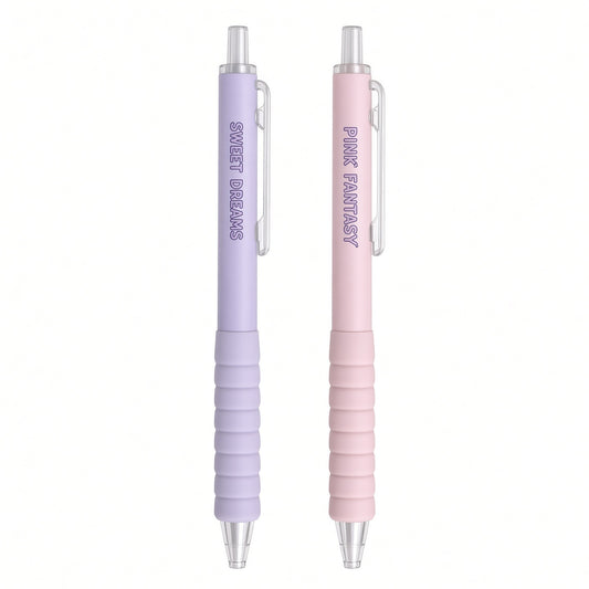 M&G Chenguang Mechanical Pencil 0.7mm – Pink & Purple Feminist Design – Retractable Lead Pencil with Soft Grip - 1pcs - AMPK4572