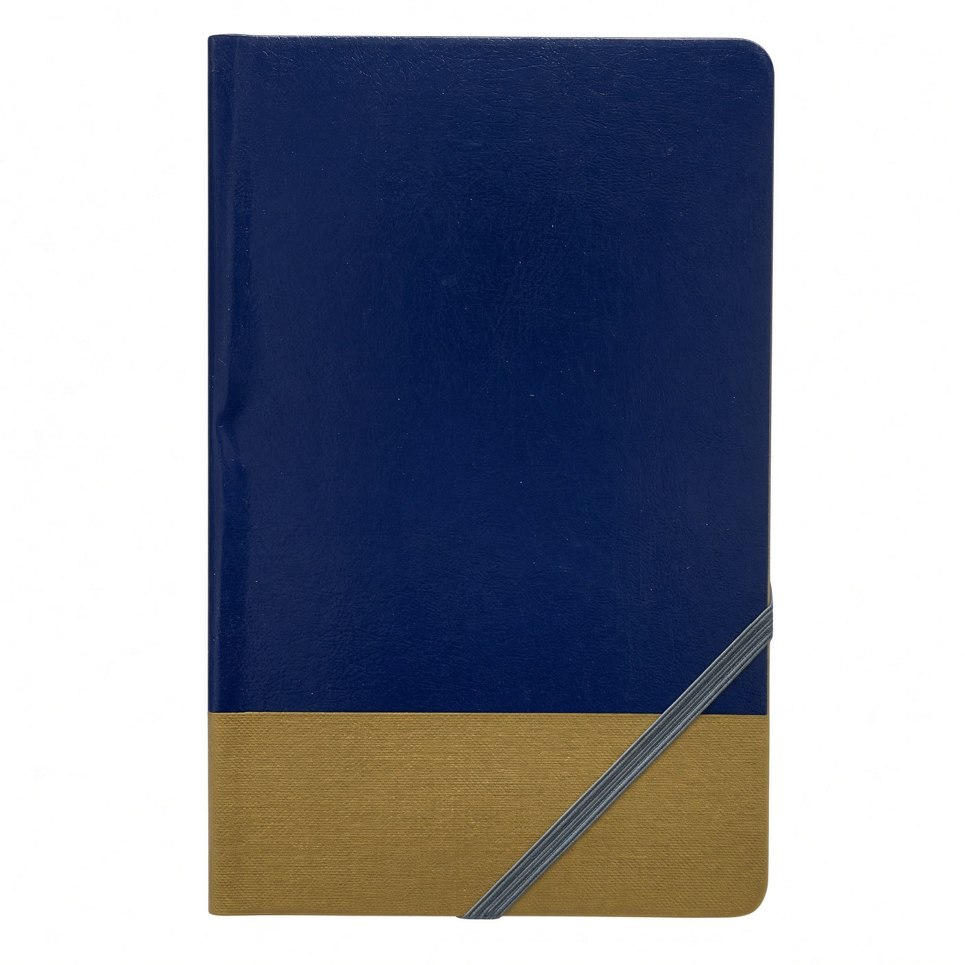 YASSIN Golden Notebook – A5 Ruled Notebook, 192 Pages, 8 mm Lines, 70 GSM, Elastic Closure, Pen Holder, 12 × 19.5 cm - No: 1323