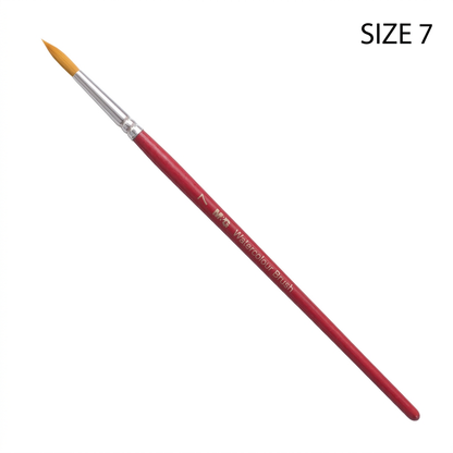 M&G watercolor round brush size 7 studio packshot with size label