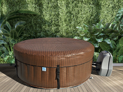 حوض استحمام ساخن قابل للنفخ من جيلونج أفينلي نايس سبا، مناسب لأربعة أشخاص، مزود بخاصية التدليك، قطر 175 سم × 70 سم - 17283EUV31