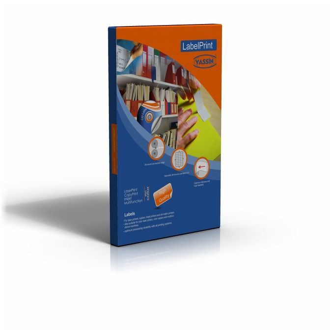 Yassin LabelPrint product packaging on a white background