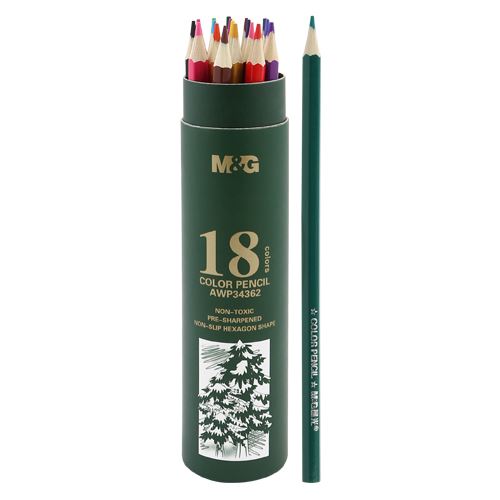 M&G pack of 18 Colouring Pencils No.34362