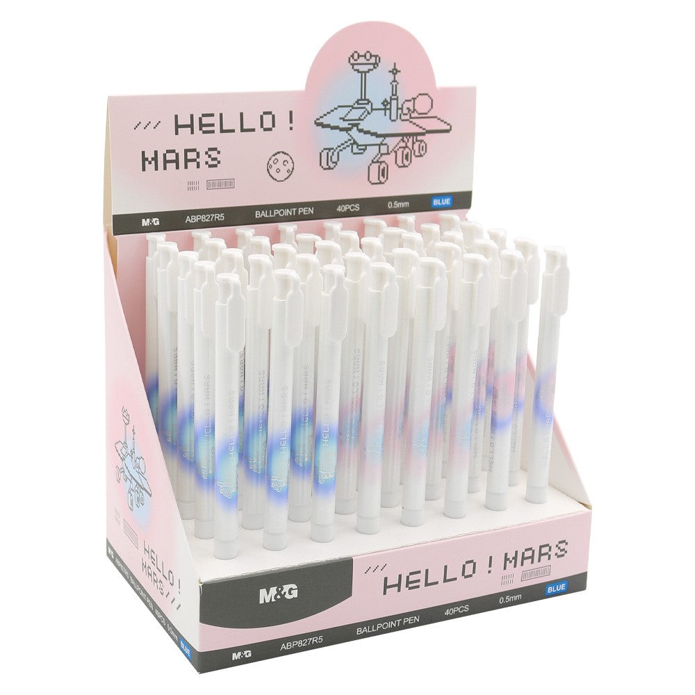 قلم حبر جاف من إم آند جي تشنغوانغ، موديل هيلو! مارس، 0.5 مم - قطعة واحدة - رقم المنتج: ABP827R5