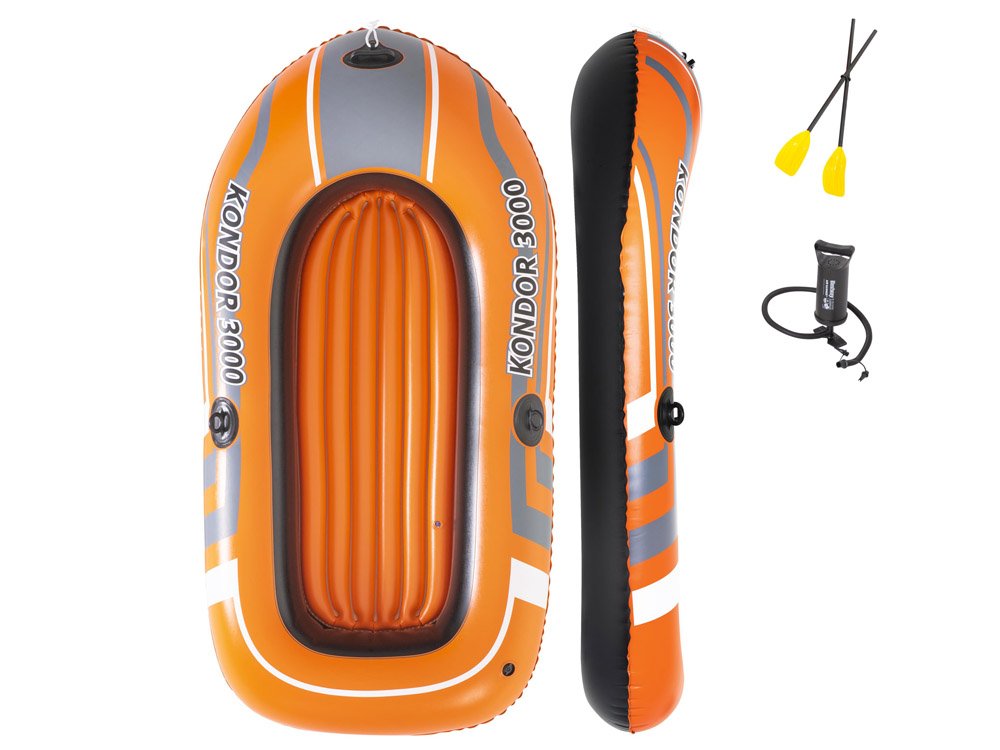 Bestway Inflatable fishing boat complete with oars and pump - 2.28m x 1.10m - No:61102