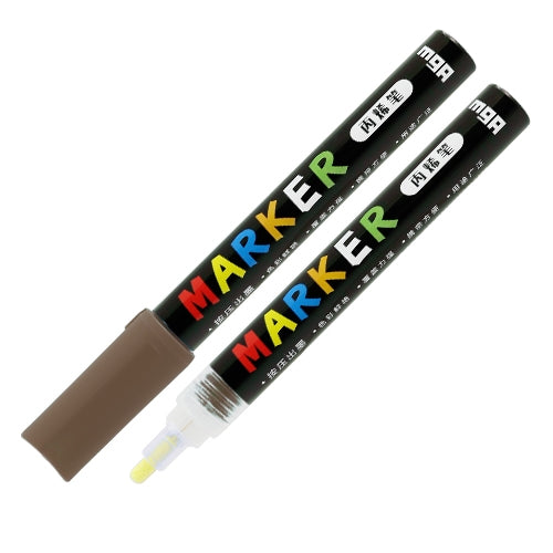 M&G Brown Acrylic Marker 2mm No: ZPLN657002