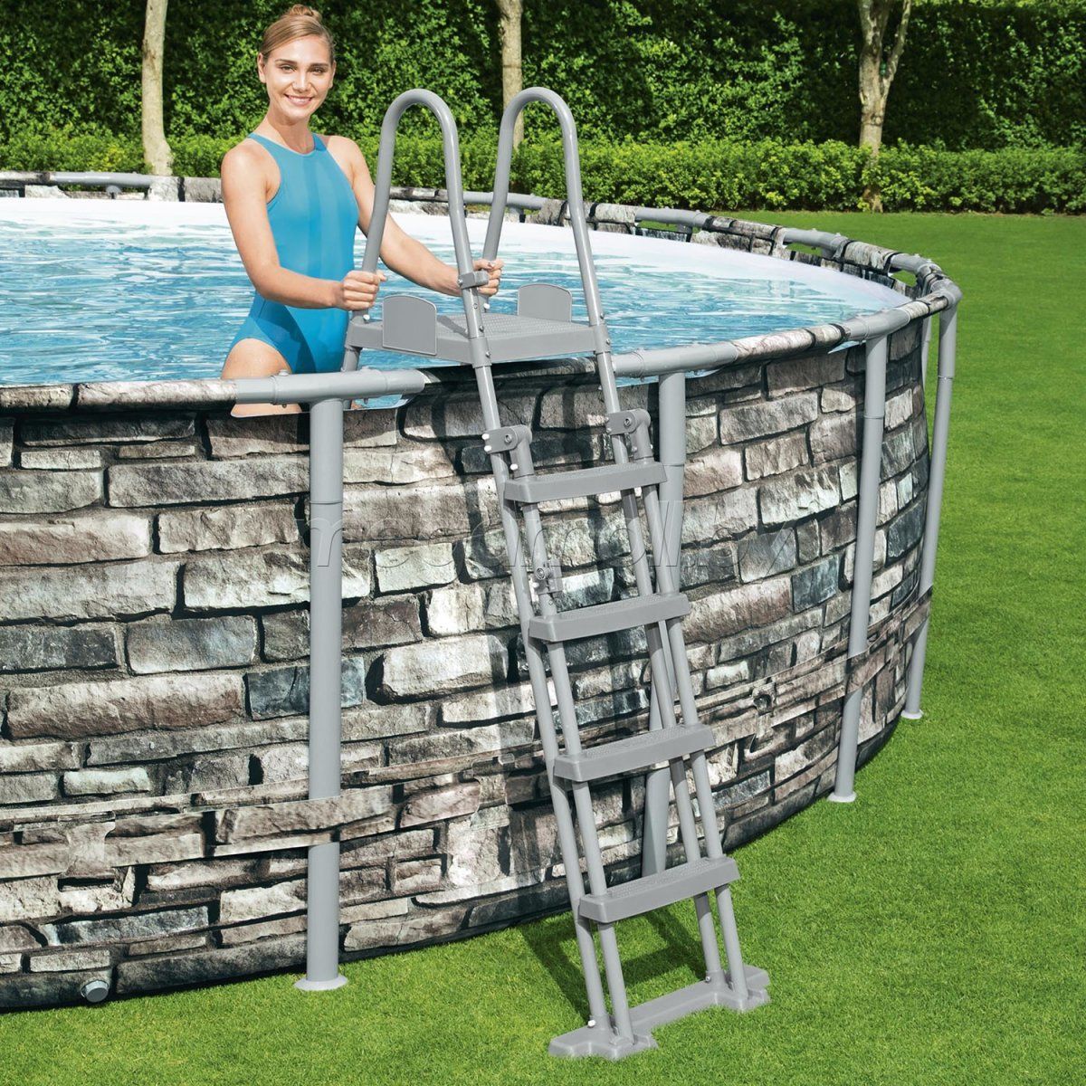 Bestway Power Steel Round Above Ground Pool Of Steel 610x132 Cm - No:56883