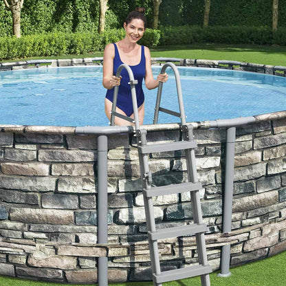 مسبح بيست واي باور ستيل دائري فوق الأرض - 488 × 122 سم - رقم: 56966