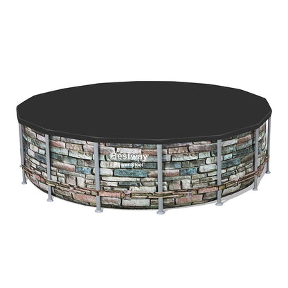 مسبح بيست واي باور ستيل دائري فوق الأرض - 488 × 122 سم - رقم: 56966