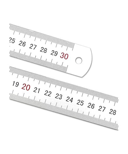 مسطرة ألومنيوم من إم آند جي تشنغوانغ، 30 سم، مانعة للانزلاق، لقياسات دقيقة ومتينة - رقم المنتج: ARLN0484