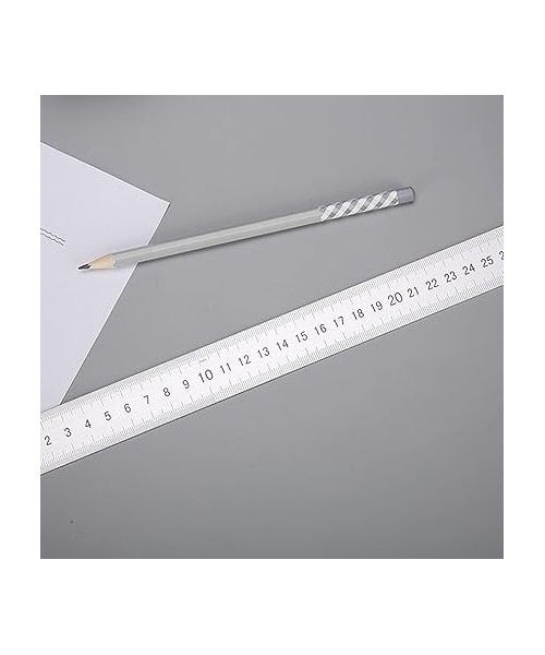 مسطرة ألومنيوم من إم آند جي تشنغوانغ، 30 سم، مانعة للانزلاق، لقياسات دقيقة ومتينة - رقم المنتج: ARLN0484