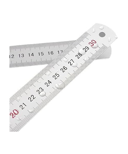 مسطرة ألومنيوم من إم آند جي تشنغوانغ، 30 سم، مانعة للانزلاق، لقياسات دقيقة ومتينة - رقم المنتج: ARLN0484