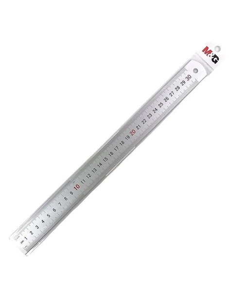 M&G Chenguang Aluminum Ruler, 30cm, Non-Slip, for Accurate and Durable Measurements - No:ARLN0484