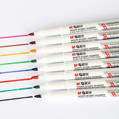 أقلام سبورة بيضاء من إم آند جي تشنغوانغ، غير سامة، برأس مدبب، 8 قطع - رقم المنتج: AWMY2301