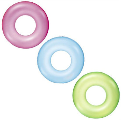 عوامة سباحة نيون ملونة قابلة للنفخ من بيست واي - 91 سم، رقم المنتج: 36025