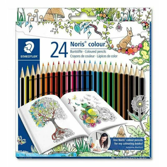Staedtler Pack of 24 Noris CLUB - Assorted Coloured Pencils - No:185c2