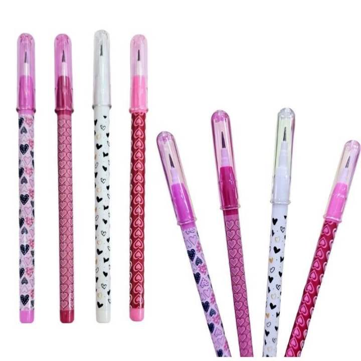 M&G Chenguang sleeve Pencils type with eraser, Heart pattern - 1pcs - No:AMPQ16R1
