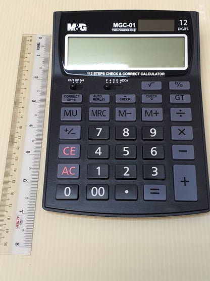 آلة حاسبة مكتبية من إم آند جي تشنغوانغ ذات 12 رقمًا - رقم: ADG9875911