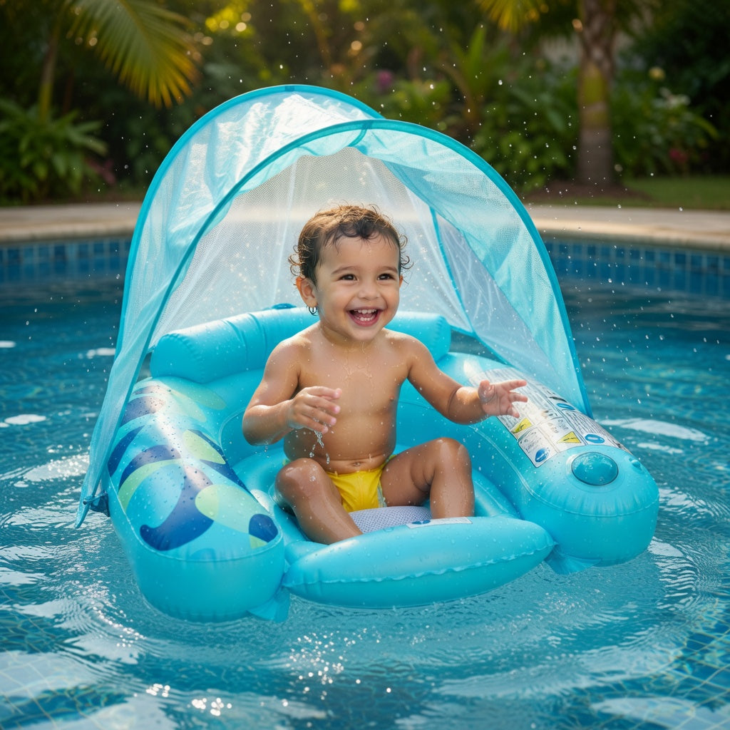 Jilong Inflatable Pool Float Chair with Canopy - 103cm*96cm*80cm - No:37275