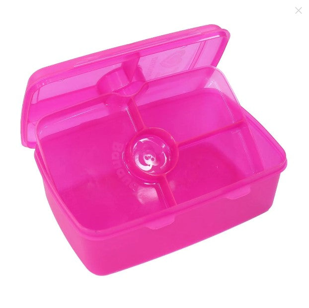 علبة غداء على شكل موز سعة 2 لتر مع فواصل دورين - بينك