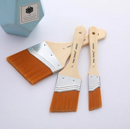 فرشاة جيسو بثلاث قطع من النايلون بمقبض خشبي - رقم المنتج: A6085X